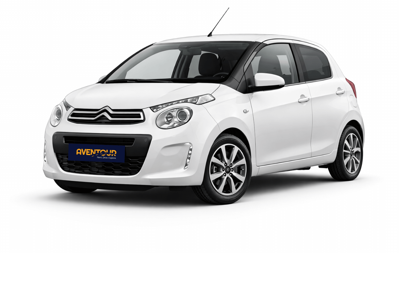 white citroen c1 for rental in corfu