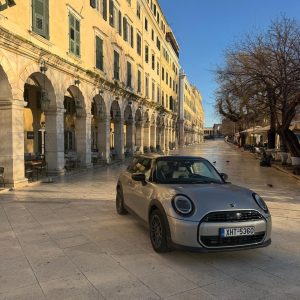 A car during Corfu shoulder season